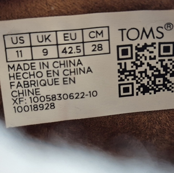 TOMS Bryce Brown Sugar Leather Sneakers‎ - Womens Size 11 - Picture 8 of 8